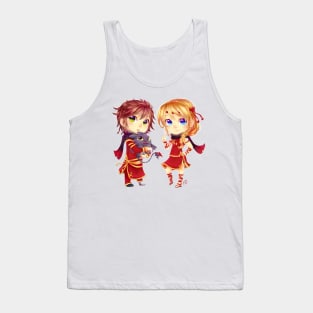 chibi Hiccup and Astrid Tank Top